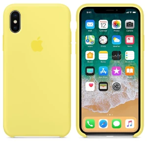 Силиконовый чехол Apple Silicone Case Lemonade (MRG32) для iPhone X - Фото 2