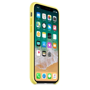 Силиконовый чехол Apple Silicone Case Lemonade (MRG32) для iPhone X - Фото 4
