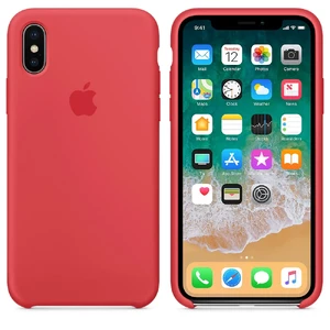 Силіконовий чохол Apple Silicone Case Red Raspberry (MRG12) для iPhone X - Фото 3