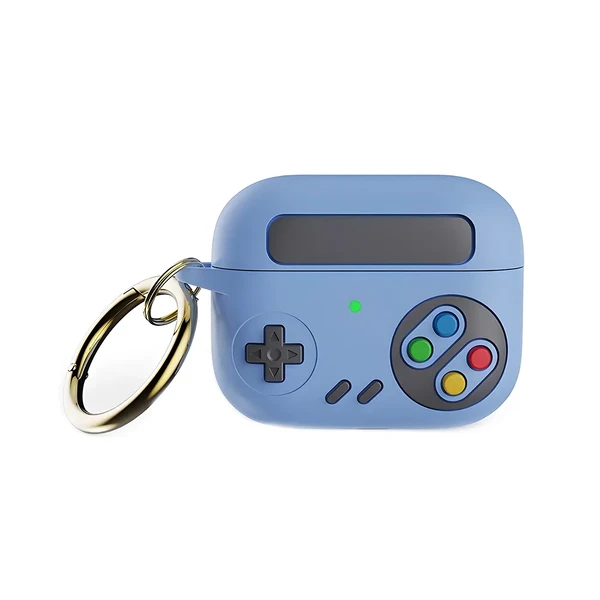Силіконовий чохол для AirPods 3 з кільцем | iLoungeMax 3D Game Console Sky Blue в Сумах