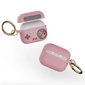 Силиконовый чехол для AirPods Pro 2 | Pro с кольцом | iLoungeMax 3D Game Console Pink - Фото 2