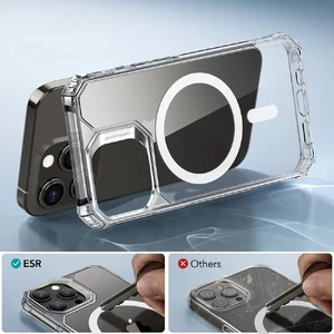 Силиконовый чехол с MagSafe ESR Air Armor HaloLock Clear для iPhone 15 Plus - Фото 3