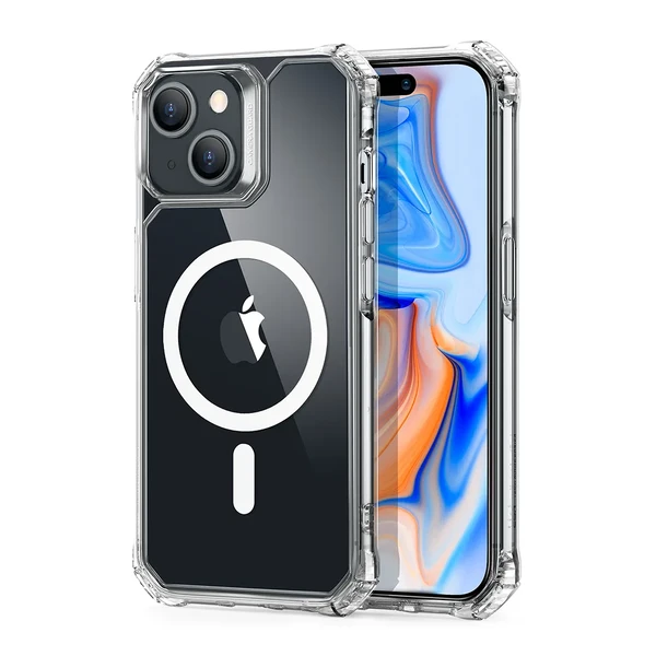 Силіконовий чохол з MagSafe ESR Air Armor HaloLock Clear для iPhone 15 Plus