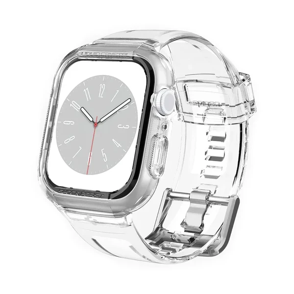 Силіконовий чохол-ремінець Spigen Liquid Crystal Pro Clear для Apple Watch 45mm в Ужгороді