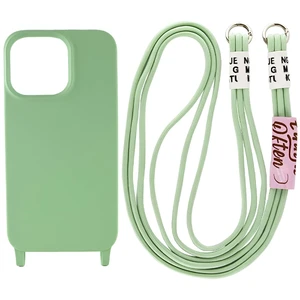Силиконовый чехол с ремешком iLoungeMax Crossbody Case Mint для iPhone 11  - Фото 1
