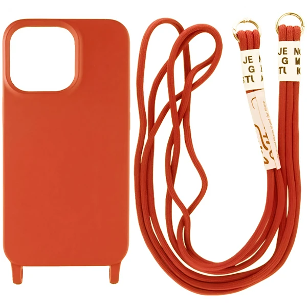 Силіконовий чохол з ремінцем iLoungeMax Crossbody Case Red для iPhone 11