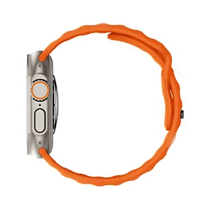 Силиконовый ремешок для Apple Watch Ultra 49mm | 45mm | 44mm | 42mm | iLoungeMax Nomad Sport Band Orange - Фото 3