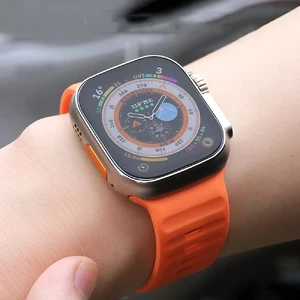 Силиконовый ремешок для Apple Watch Ultra 49mm | 45mm | 44mm | 42mm | iLoungeMax Nomad Sport Band Orange - Фото 5