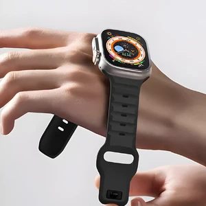 Силиконовый ремешок для Apple Watch Ultra 49mm | 45mm | 44mm | 42mm | iLoungeMax Nomad Sport Band Light Gray - Фото 4