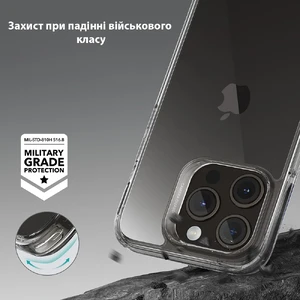 Стеклянный чехол ESR Ice Shield Series 9H Tempered Glass Back Cover Clear для iPhone 15 Pro - Фото 3