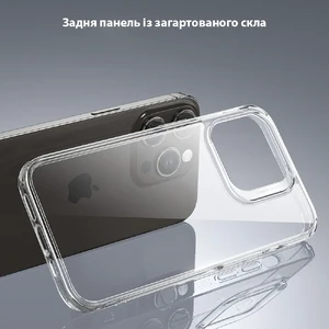 Стеклянный чехол ESR Ice Shield Series 9H Tempered Glass Back Cover Clear для iPhone 15 Pro Max - Фото 6