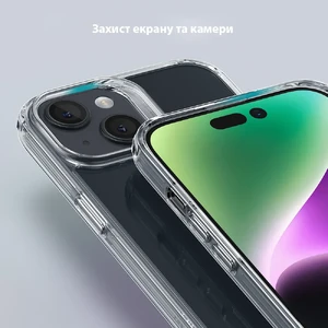 Стеклянный чехол ESR Ice Shield Series 9H Tempered Glass Back Cover Clear для iPhone 15 - Фото 4