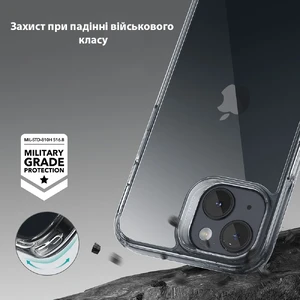 Стеклянный чехол ESR Ice Shield Series 9H Tempered Glass Back Cover Clear для iPhone 15 - Фото 5