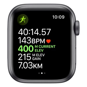 Смарт-часы Apple Watch Nike+ Series 5 44mm Space Gray Aluminum Case Sport Band (MX3W2) - Фото 4
