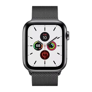 Смарт-часы Apple Watch Series 5 44mm Space Black Stainless Steel Case Milanese Loop (MWW82) - Фото 2
