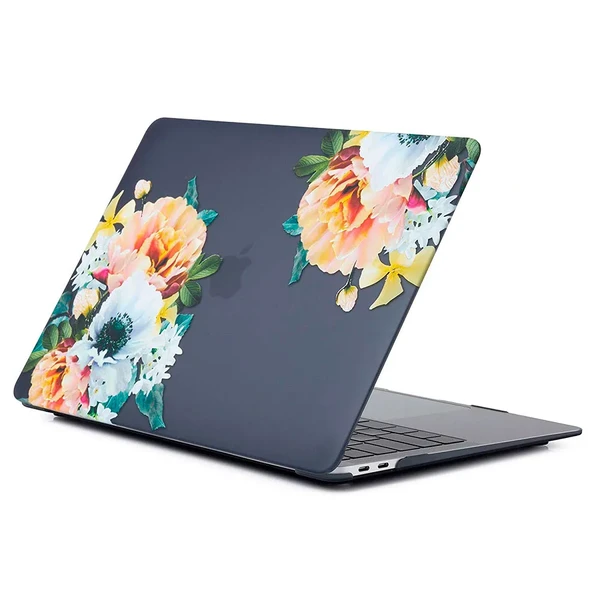 Пластиковый чехол iLoungeMax Soft Touch Big Flowers для MacBook Air 13" (M1 | 2020 | 2019 | 2018)