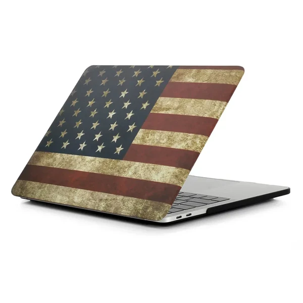 Пластиковый чехол iLoungeMax Soft Touch Matte USA Flag для MacBook Pro 13" (2016-2020)