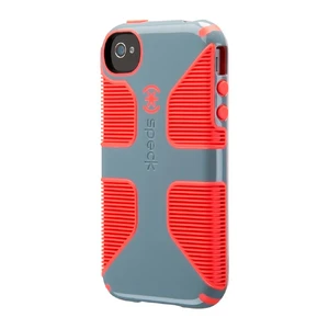 Защитный чехол Speck CandyShell Grip Nickel Grey | Warning Orange для iPhone 4 | 4S