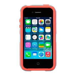 Защитный чехол Speck CandyShell Grip Nickel Grey | Warning Orange для iPhone 4 | 4S - Фото 2