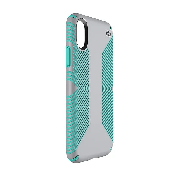 Захисний чохол Speck Presidio Grip Dolphin Grey | Aloe Green для iPhone X | XS