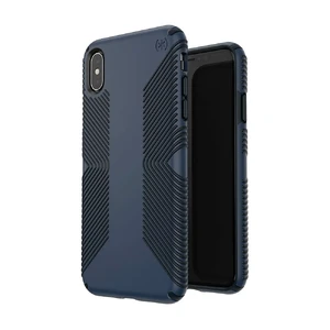 Противоударный чехол Speck Presidio Grip Eclipse Blue | Carbon Black для iPhone XS Max - Фото 2