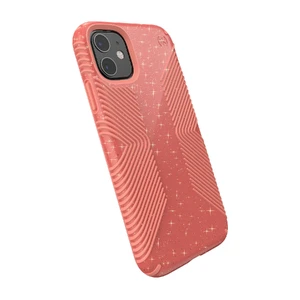 Чохол Speck Presidio Grip + Glitter Lilypink Glitter | Papaya Pink для iPhone 11 - Фото 2