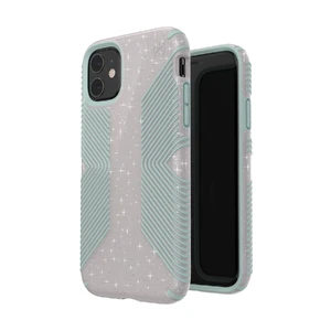 Чехол Speck Presidio Grip + Glitter Whitestone Grey Glitter | Blue для iPhone 11  - Фото 1