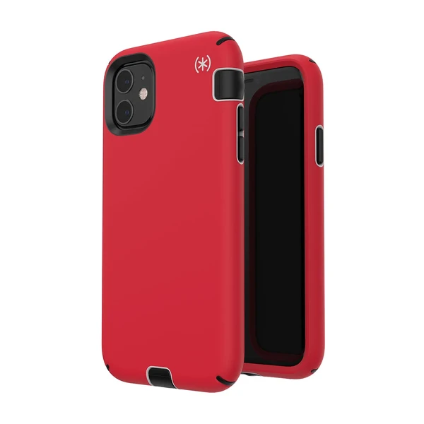 Чохол Speck Presidio Sport Heartrate Red | Sidewalk Grey для iPhone 11 в Чернівцях