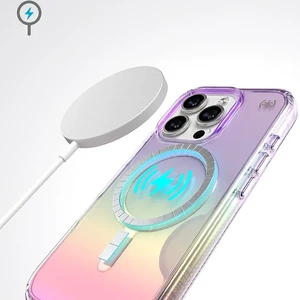 Прозрачный фиолетовый чехол Speck Presidio Lux MagSafe для iPhone 16 Pro - Фото 3