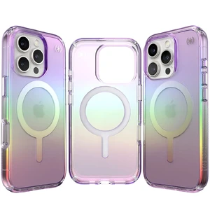 Прозрачный фиолетовый чехол Speck Presidio Lux MagSafe для iPhone 16 Pro - Фото 12