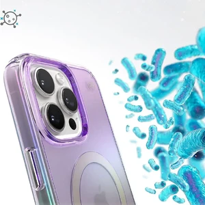 Прозорий фіолетовий чохол Speck Presidio Lux MagSafe для iPhone 16 Pro Max - Фото 5