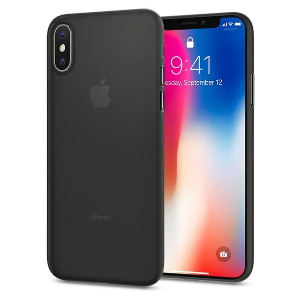 Чохол Spigen Air Skin Black для iPhone X | XS