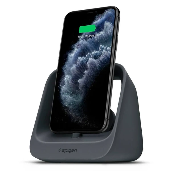 Підставка Spigen Apple 2-in-1 S316 Black для iPhone | Apple Watch | AirPods