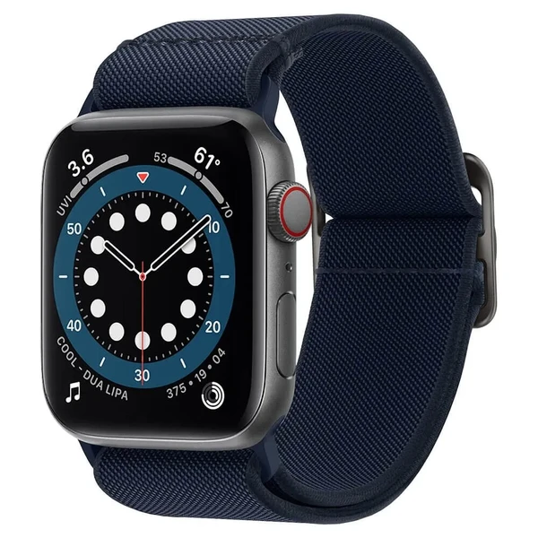 Нейлоновий ремінець Spigen Band Lite Fit Navy для Apple Watch Series 6 | 5 | 4 | SE (44mm)