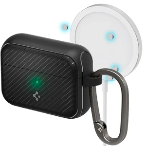 Противоударный чехол Spigen Case Mag Armor MagFit Matte Black для AirPods Pro - Фото 4
