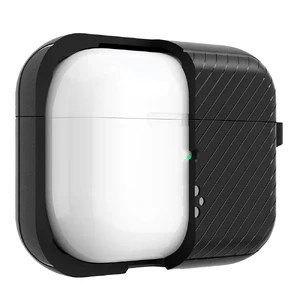 Противоударный чехол Spigen Case Mag Armor MagFit Matte Black для AirPods Pro - Фото 5
