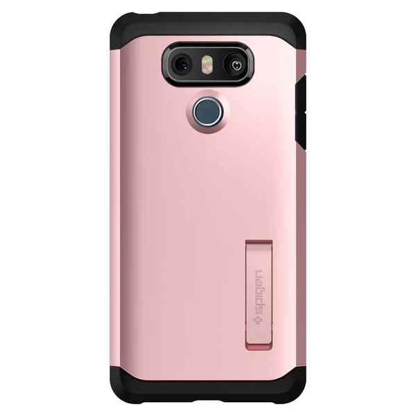 Противоударный чехол Spigen Tough Armor Rose Gold для LG G6