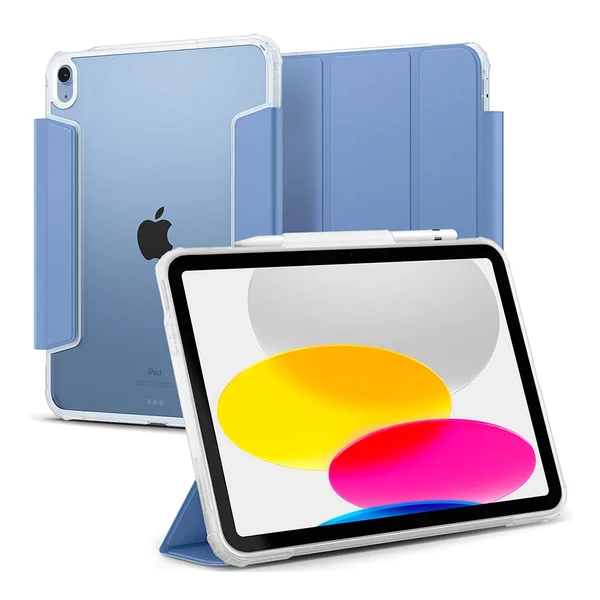 Чохол-книжка з тримачем Apple Pencil Spigen Ultra Hybrid Pro Cornflower Blue для iPad 10 10.9" (2022)