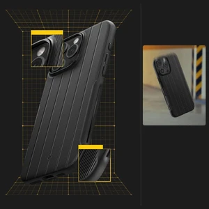 Черный чехол Spigen Caseology Dual Grip Mag MagSafe для iPhone 16 Pro - Фото 9