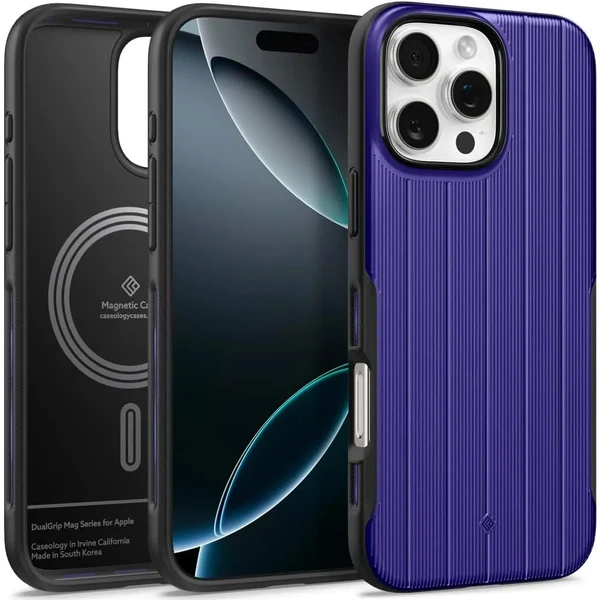 Фиолетовый чехол Spigen Caseology Dual Grip Mag для iPhone 16 Pro в Запорожье