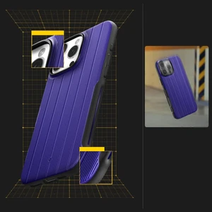Фиолетовый чехол Spigen Caseology Dual Grip Mag для iPhone 16 Pro - Фото 13