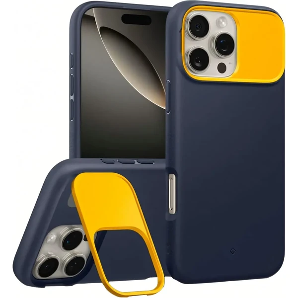 Синьо-жовтий чохол Spigen Caseology Nano Pop Mag Kickstand для iPhone 16 Pro Max в Одесі