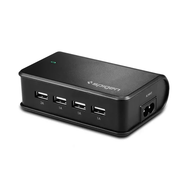 Зарядная станция Spigen Multi 4 Port USB F204 + EU адаптер в Виннице