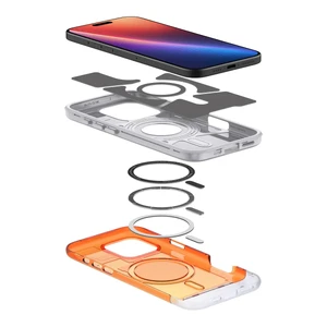 Оранжевый чехол MagSafe Spigen Classic C1 для iPhone 16 Pro - Фото 9