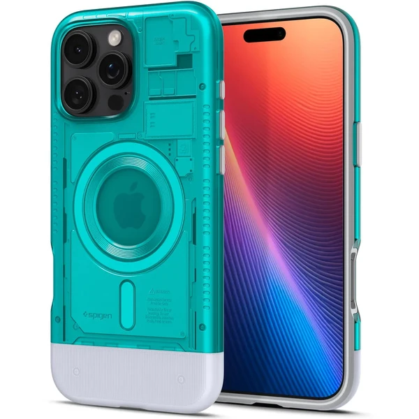 Блакитний чохол Spigen Classic C1 Mag MagSafe для iPhone 16 Pro Max в Одесі