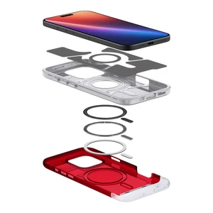 Червоний чохол MagSafe Spigen Classic C1 для iPhone 16 Pro Max - Фото 9