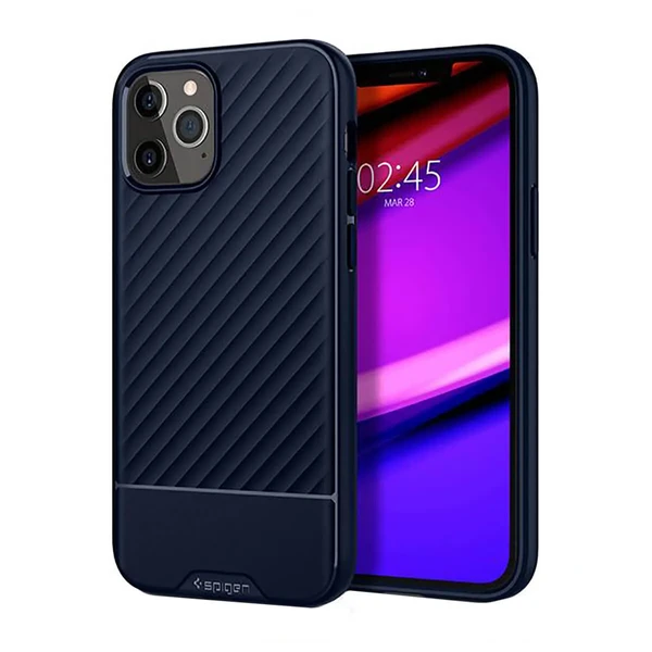 Захисний чохол Spigen Core Armor Navy Blue для iPhone 12 Pro Max в Ужгороді