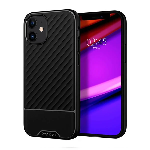 Захисний чохол Spigen Core Armor Matte Black для iPhone 12 mini у Миколаєві