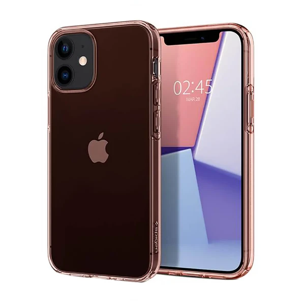 Силіконовий чохол Spigen Crystal Flex Rose для iPhone 12 mini у Миколаєві