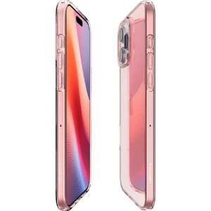 Рожевий прозорий чохол Spigen Crystal Flex для iPhone 16 Pro Max - Фото 7